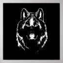 Recherche de loup blanc noir posters Animal