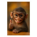 Recherche de singeries posters Singe souriant