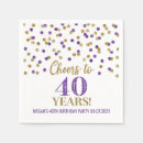 Recherche de anniversaire de 40 ans serviettes Blanc