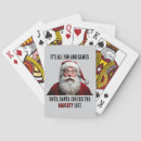 Recherche de humour noël de jeux de cartes Santa claus