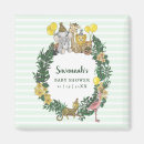 Recherche de jungles magnets Baby shower