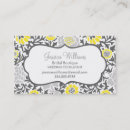 Recherche de jaune et gris cartes visite Professionnel