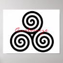 Recherche de spirale posters Noir