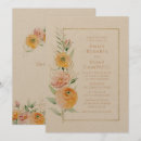 Recherche de jaune orange invitations Boho
