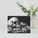 Recherche de crâne vintage cartes postales Noir et blanc