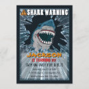 Recherche de shark anniversaire invitations Mordre