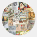 Recherche de noël antique autocollants Victorien