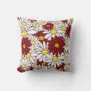 Recherche de marguerite coussins Rouge