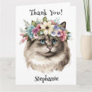 Recherche de minou rose vœux cartes Félin