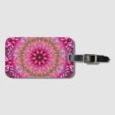 Recherche de fleur mandala bagages étiquettes Violet