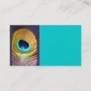 Recherche de paon turquoise cartes visite Plumes de paon