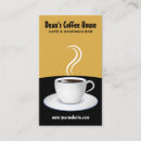 Recherche de café noir cartes visite Chic