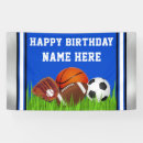 Recherche de sports banderoles Heureux anniversaire