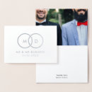 Recherche de gay mariage remerciements cartes Monogramme