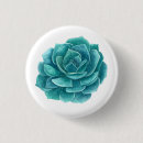 Recherche de bleu de fleur badges Aquarelle