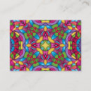 Recherche de kaléidoscopique cartes visite Kaléidoscope