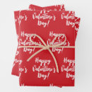 Recherche de saint valentin heureux papier cadeau Moderne