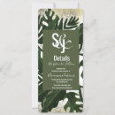 Recherche de vert 10x23 invitations Tropical