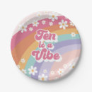 Recherche de rainbow birthday assiettes Rose