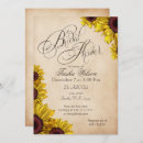 Recherche de sunflower bridal shower invitations Rétro
