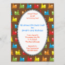 Recherche de couleurs 14x19 invitations Arc en ciel