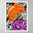 Recherche de poissons japonais de koi art Illustration