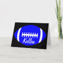 Recherche de ballons de football vœux cartes Bleu