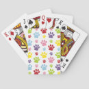 Recherche de chien jeux de cartes Empreintes de pattes