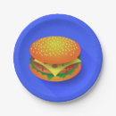 Recherche de hamburger assiettes en papier Petit pain
