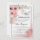 Recherche de première catholique petite communion invitations Simple