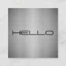 Recherche de métal balayé cartes visite Moderne