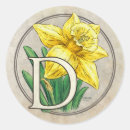 Recherche de jonquilles autocollants Monogramme