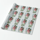 Recherche de anges de vacances papier cadeau Vintage