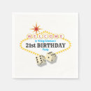 Recherche de las vegas serviettes Fête d'anniversaire