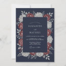 Recherche de bleu nuit mariage invitations Hiver