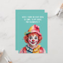 Recherche de clown drôle invitations Enfants