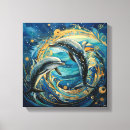 Recherche de de dauphins art Marin