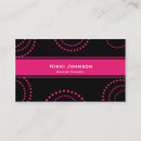 Recherche de ligne pointillée cartes visite Rose