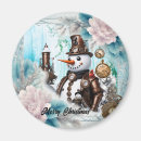 Recherche de bonhommes neige magnets Hiver