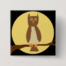 Recherche de nuit de halloween badges Lune