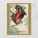 Recherche de thanksgiving turkey cartes postales Antique