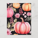 Recherche de motif pastel cartes postales Citrouille