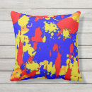 Recherche de peinture éclaboussée coussins Bleu