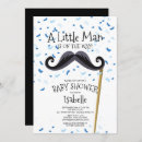 Recherche de moustache baby shower invitations Mignon