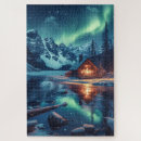 Recherche de aurora borealis puzzles Lumières du nord