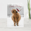 Recherche de vache à noël cartes Vache des highlands
