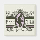 Recherche de grossesse refrigérateur magnets Baby shower