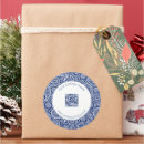 Recherche de motif bleu autocollants Vintage