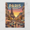 Recherche de café vintage cartes postales Tour eiffel