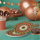 Recherche de fractale assiettes en papier Coloré